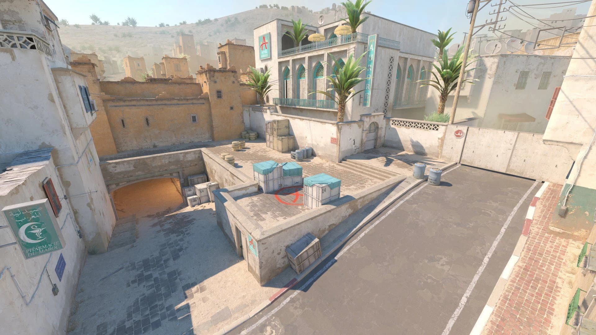 Counter-Strike 2 Dust 2 environment used for grenade timing practice