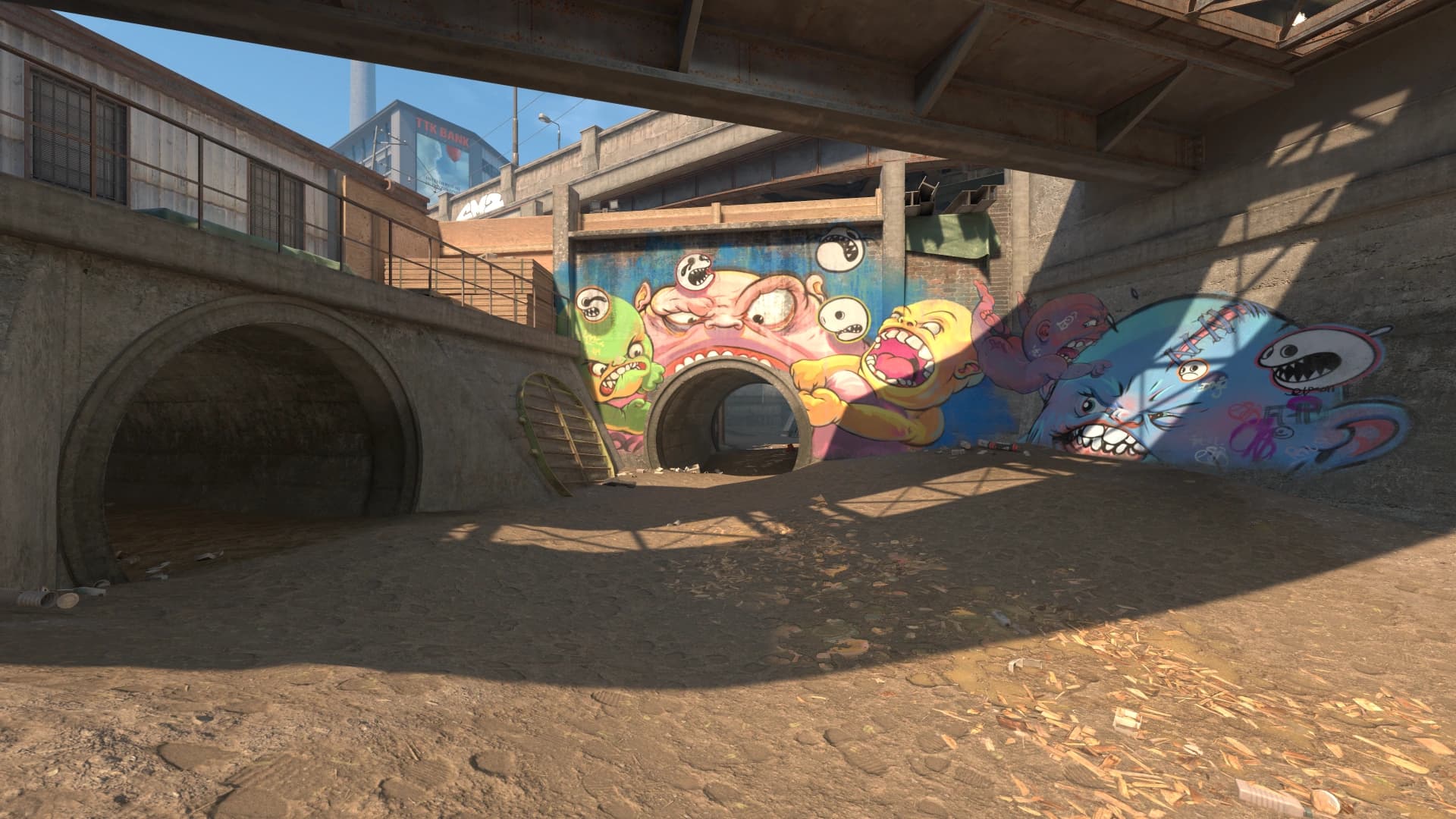 Overpass map in Counter-Strike 2